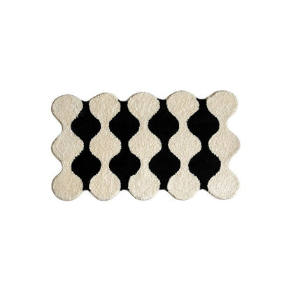 Zeitgenössischer Wellen-Design Brehn Teppich
