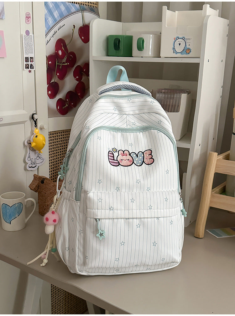 Verspielt Bestickter Schulrucksack Brehn
