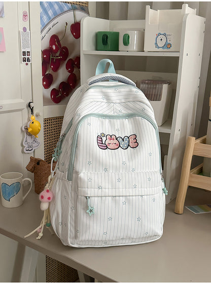 Verspielt Bestickter Schulrucksack Brehn