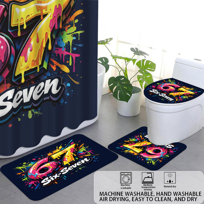 Digital Art-Themen Vier-Teiliges Badezimmer-Set Brehn
