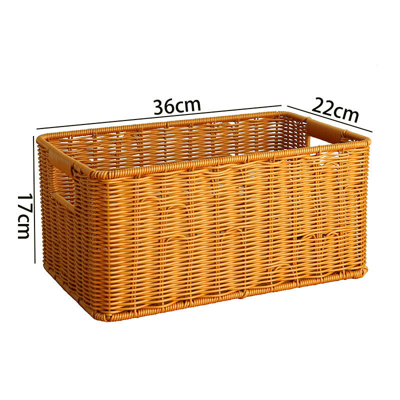 Rattan Aufbewahrungskorb mit Griffen Brehn