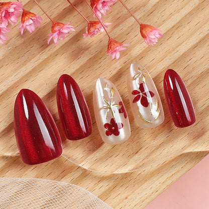 Blumen-Design Press-On Nagel Set