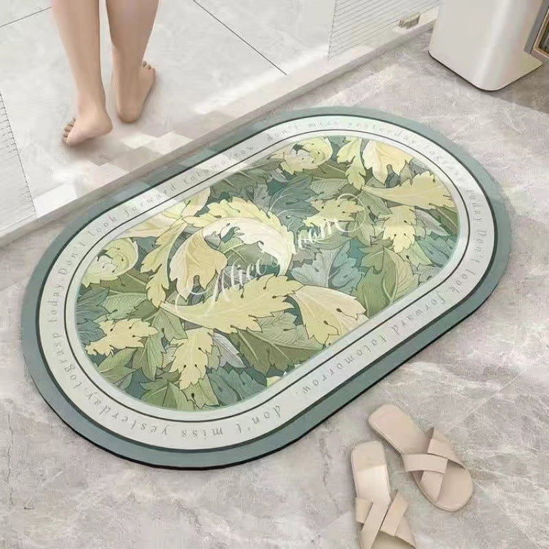 Plüsch Floral Badmatte Brehn