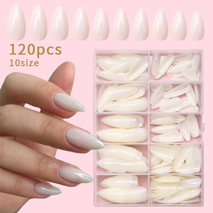 Vollständige Abdeckung Glossy Press-On Nageltips Set