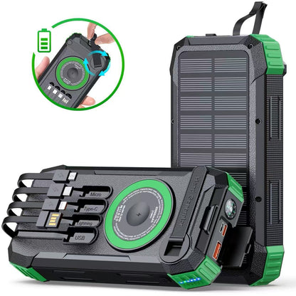 Solar Powerbank mit Multifunktionalem Ladegerät Brehn