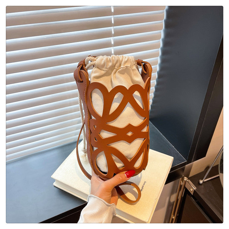 WoElegant gemusterte Kordelzugtasche Brehn