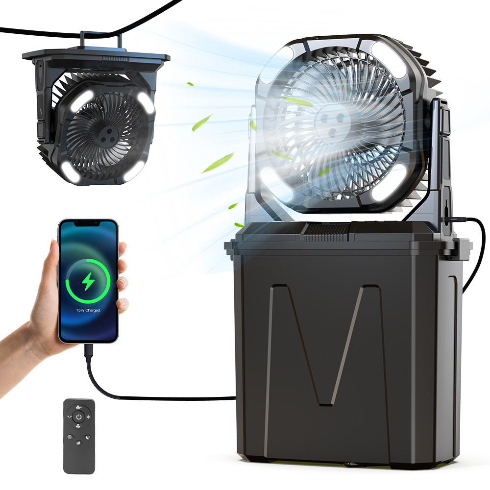 Tragbarer Zerstäuber Ventilator mit LED-Lichtern Brehn