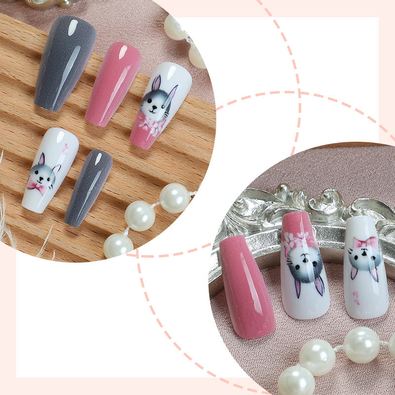 Tier-Themen Press-On Nagel Kunst Set Brehn