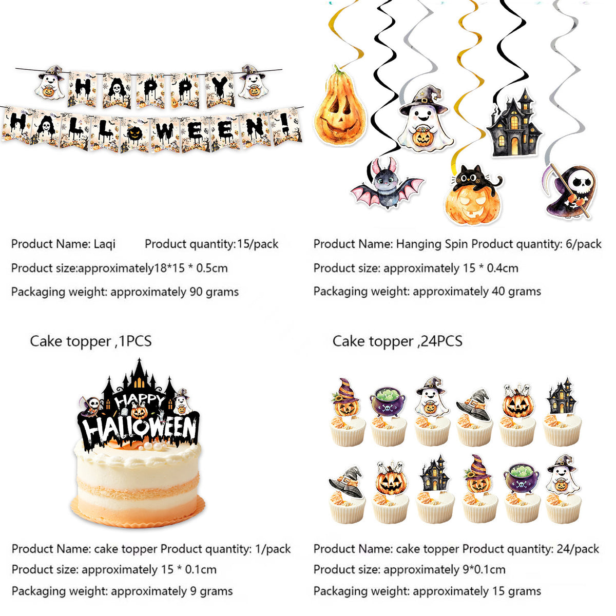 Papierservietten-Set mit Halloween-Motiven und detailreichem Druck für Partydekoration