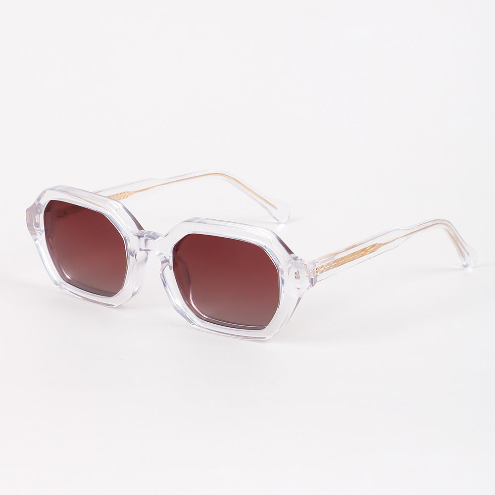 Damen stylische Sonnenbrille mit hochwertigem achteckigen Rahmen Brehn