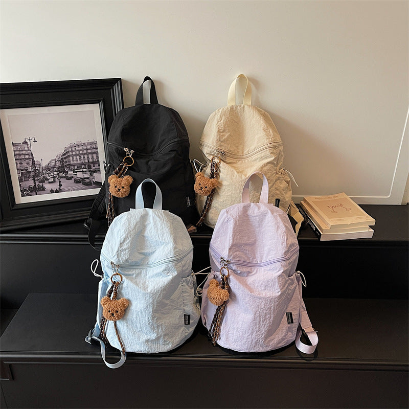 Lässiger Weicher Stoff Rucksack Brehn