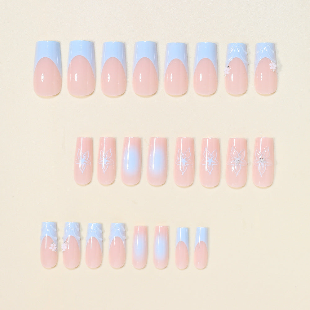3D Floral Decorative Press-On Nail Art Brehn