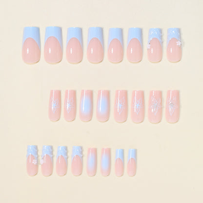 3D Floral Decorative Press-On Nail Art Brehn