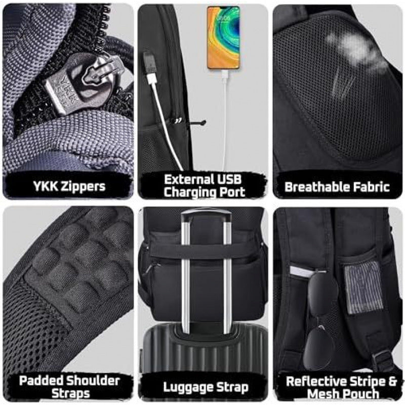 Multifunktionaler Rucksack mit Mehreren Fächern und Befestigungsmöglichkeiten Brehn