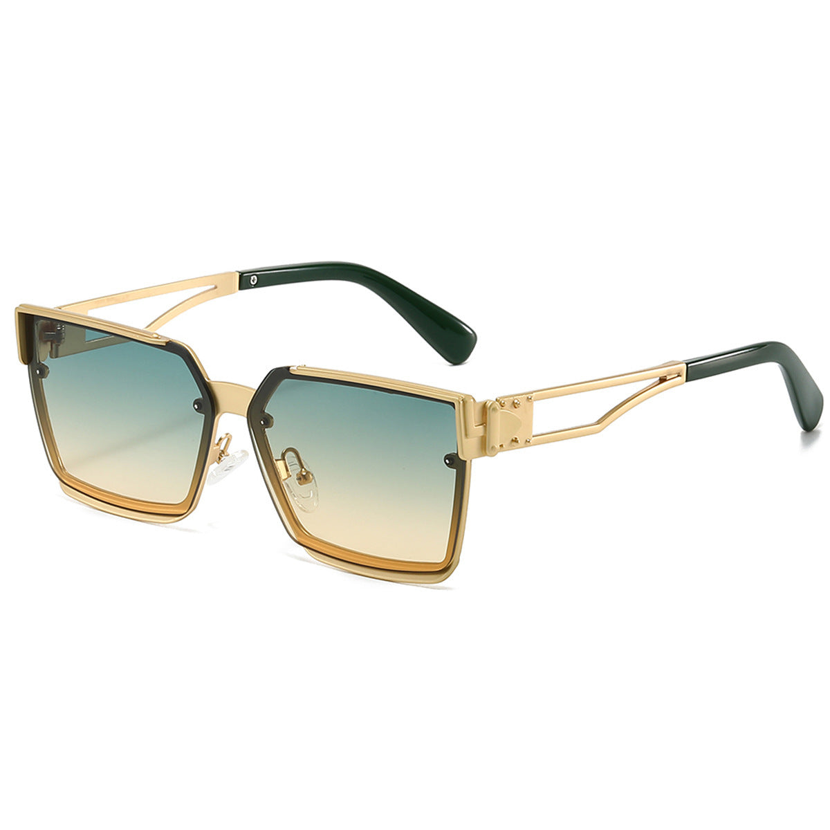 Damen stylische rechteckige Sonnenbrille Brehn