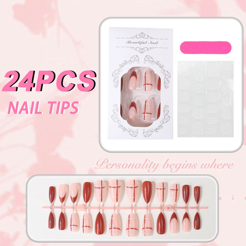 Elegante Glänzende Nagelspitzen Set Brehn