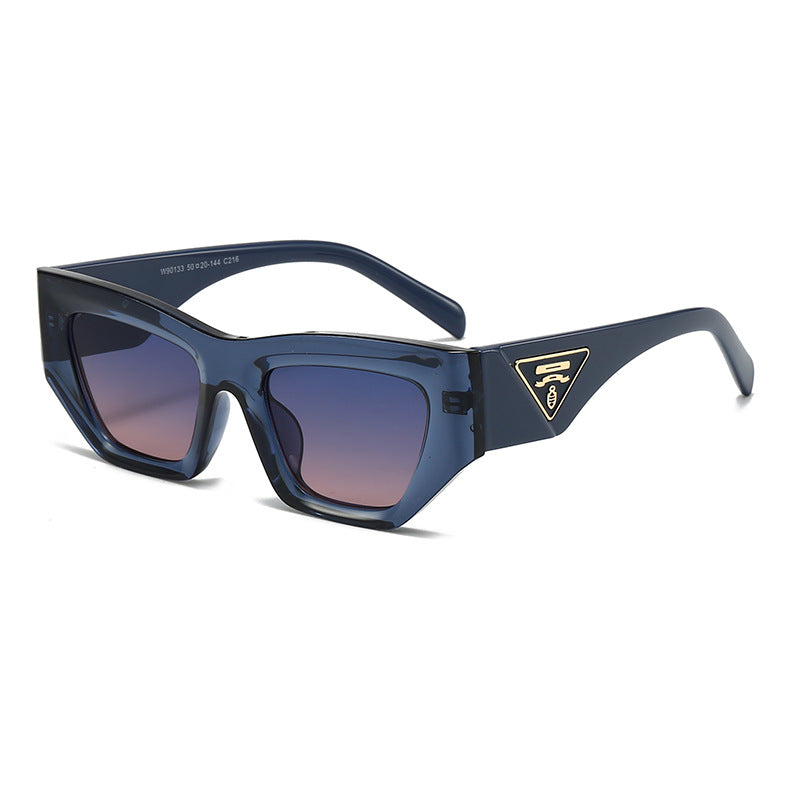 Damen Designer Sonnenbrille mit modernem, geometrischem Rahmen Brehn