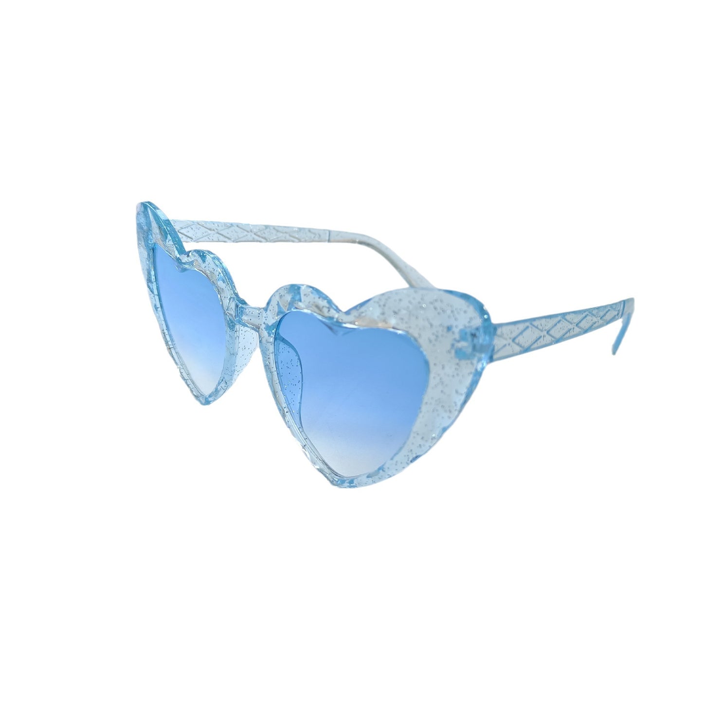 Damen Herzförmige Sonnenbrille mit transparenten Gläsern Brehn