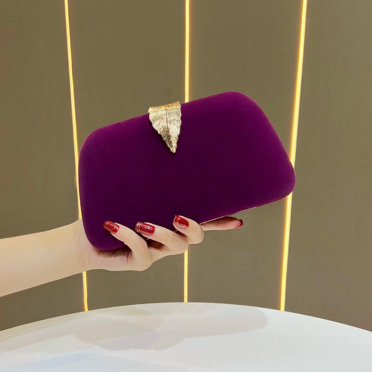 Elegante Samt Abend Clutch