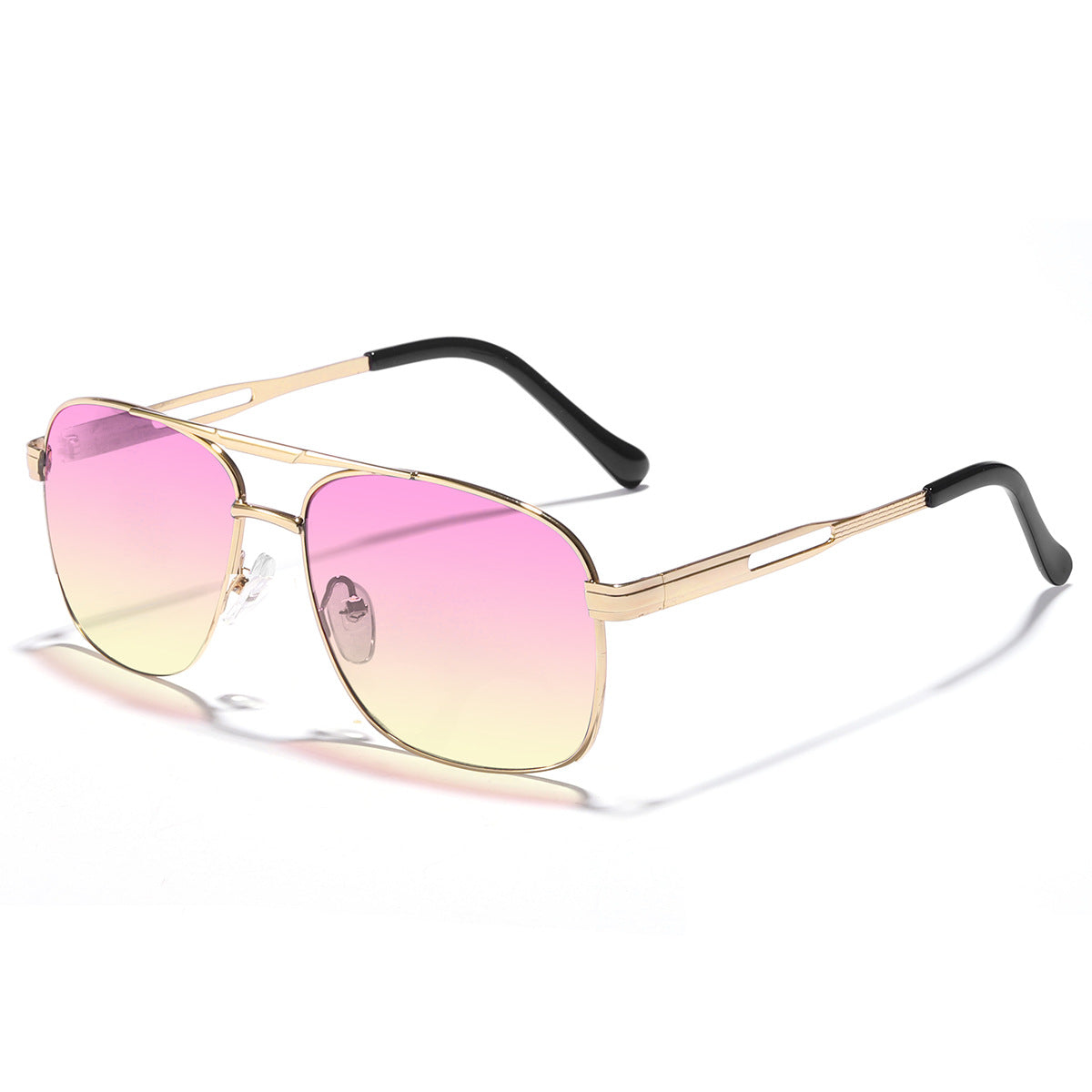 Damen elegante Oversized-Sonnenbrille mit farbverlaufenden Gläsern Brehn