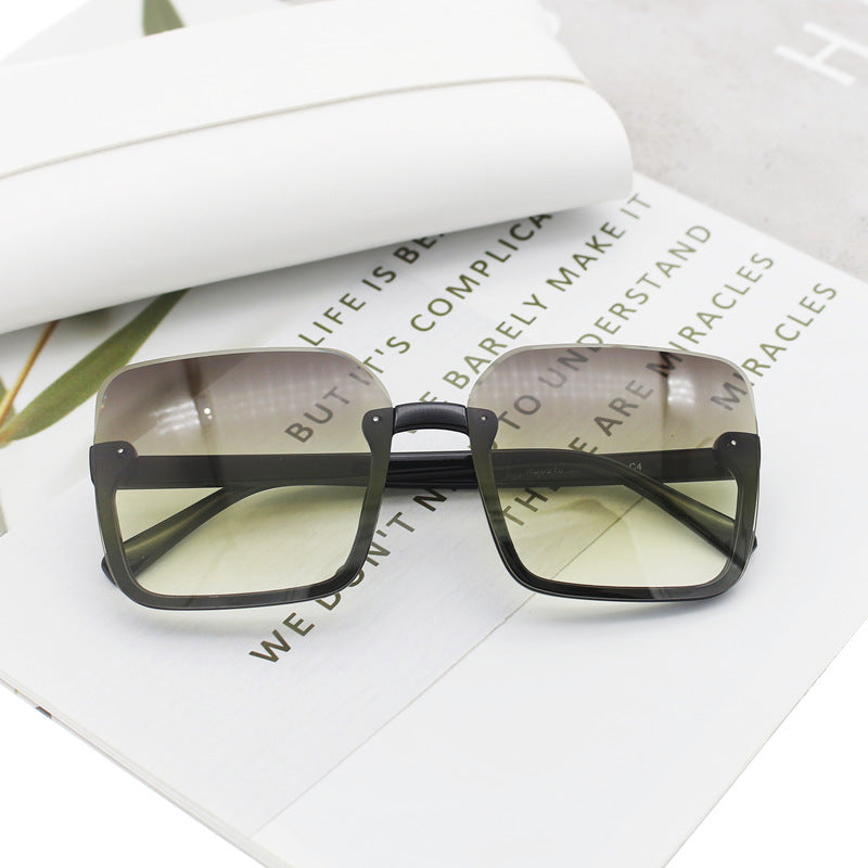 Damen quadratische Sonnenbrille mit extravagantem Leopardenmuster Brehn