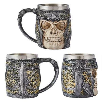 Bierkrug mit Totenkopf-Design Brehn