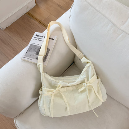 Weiche Stoff Freizeit Schultertasche