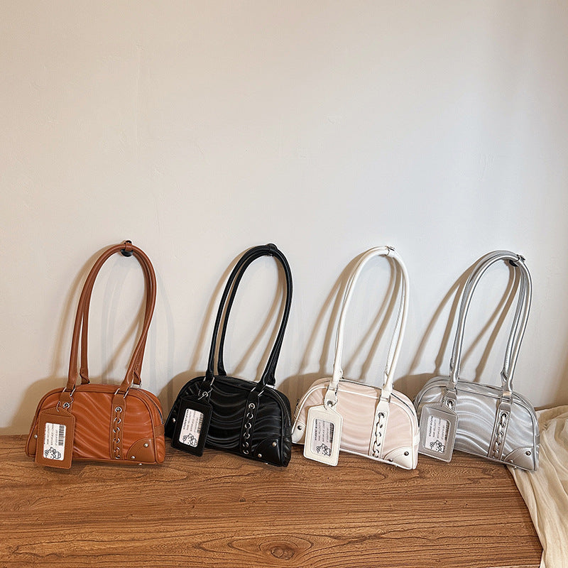 Vintage-inspirierte gesteppte Handtasche
