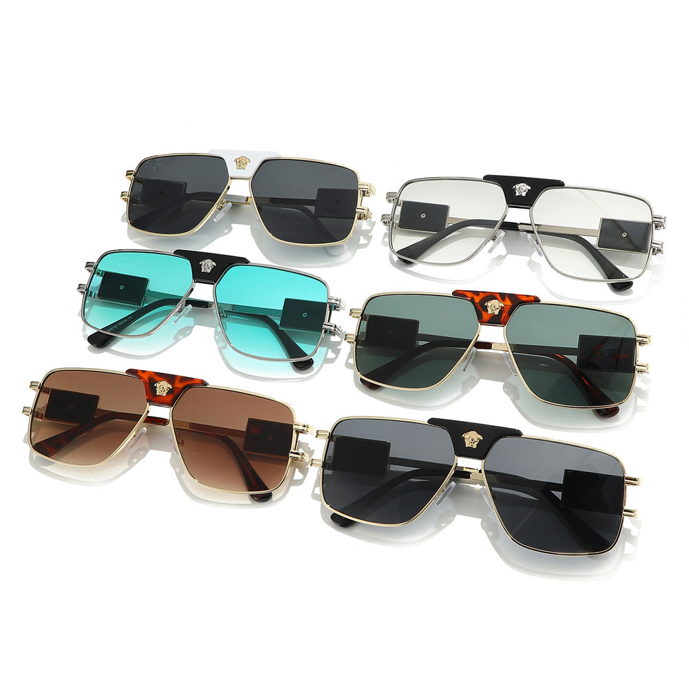Damen stilvolle Sonnenbrille mit modernem, quadratischem Rahmen Brehn