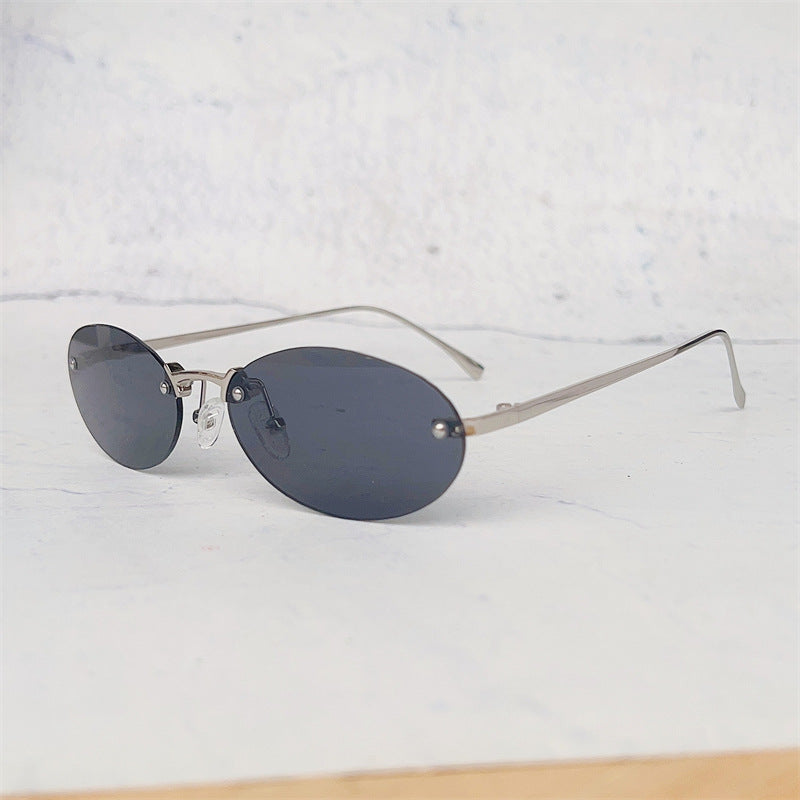 Minimalistische ovale Rahmenbrille Brehn