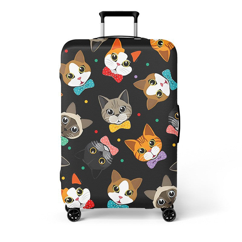 Damen Hartschalenreisekoffer mit kreativem Katzenmotiv Brehn