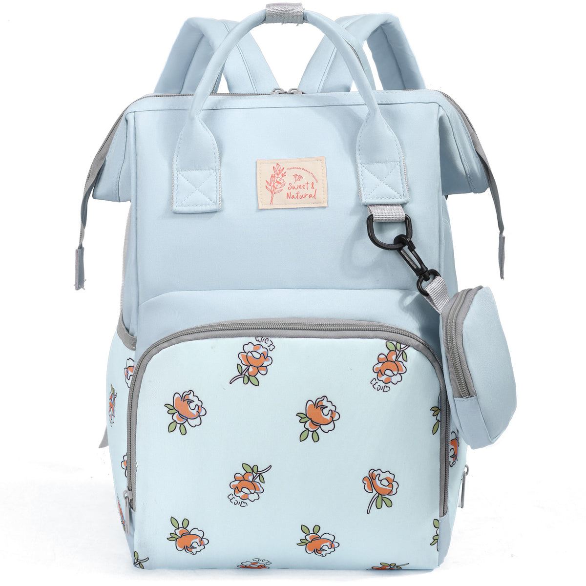 Stilvoller Rucksack mit floralem Muster Brehn