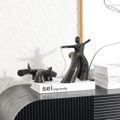 Abstrakte dekorative verspielte Figurine