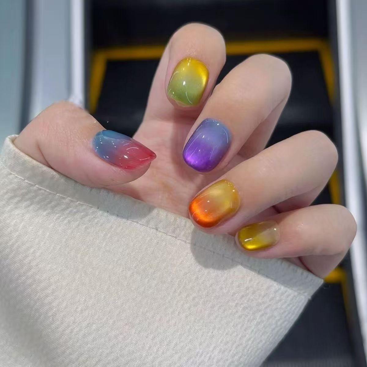 Gradient Ombre Press-On Nägel Brehn