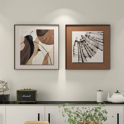 Abstrakte textile Wandkunst