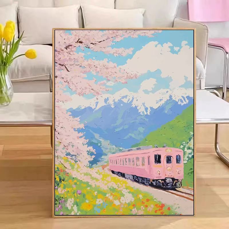 Scenic Train Landschaft Wandkunst Brehn