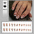 Kunstvolle Nagelspitzen mit abstraktem Farbdesign Brehn
