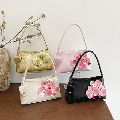 Floral Accent Handtas