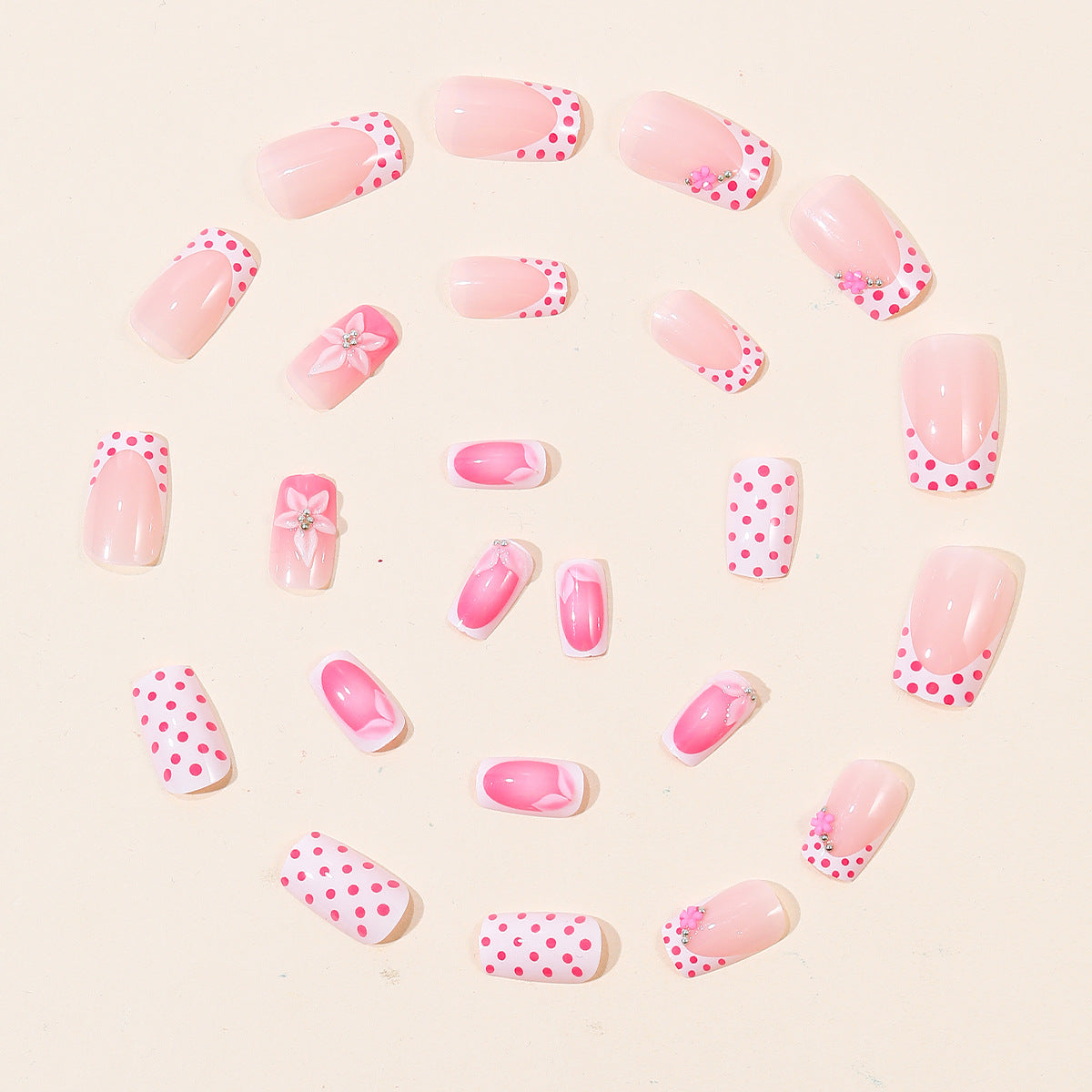 Dekorative Florale Nagelkunst Brehn