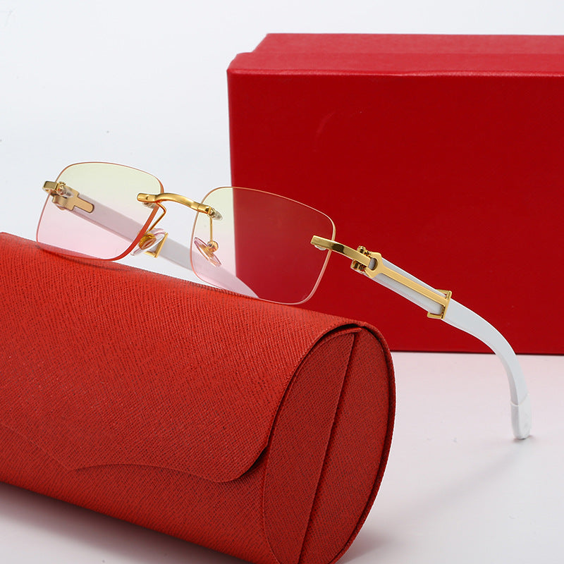 Damen modische Sonnenbrille mit elegantem Metallgestell und polarisierten Gläsern Brehn