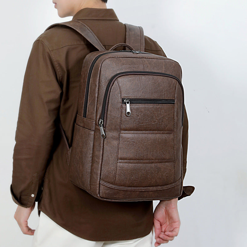 Eleganter Rucksack Aus Robustem Kunstleder mit Intelligentem Fächersystem Brehn