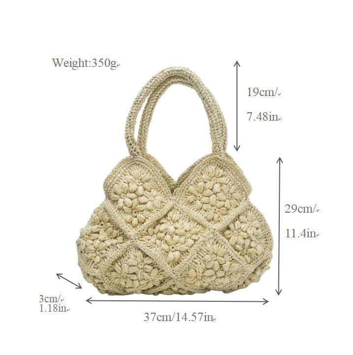 Handgefertigte Tasche mit Floralen Motiven Brehn