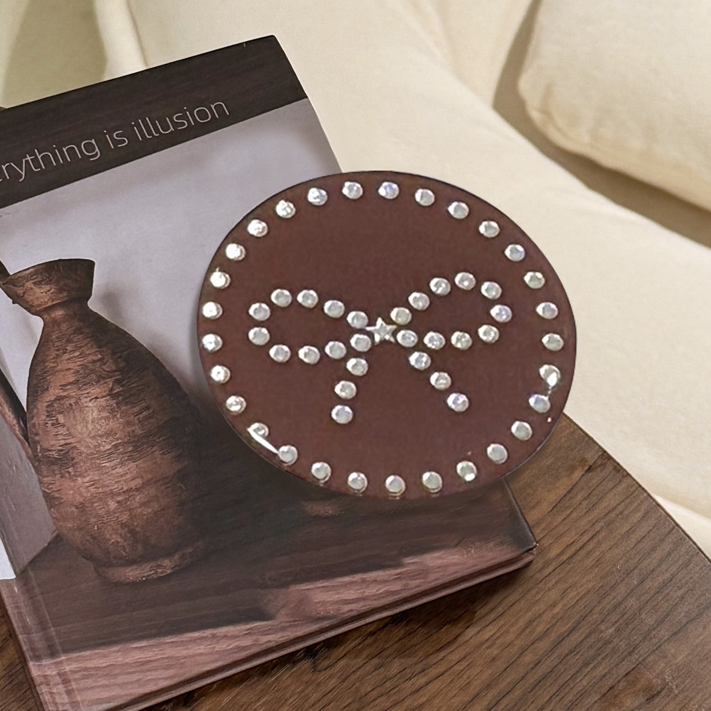 Eleganter Dekorativer Untersetzer mit Strass Brehn