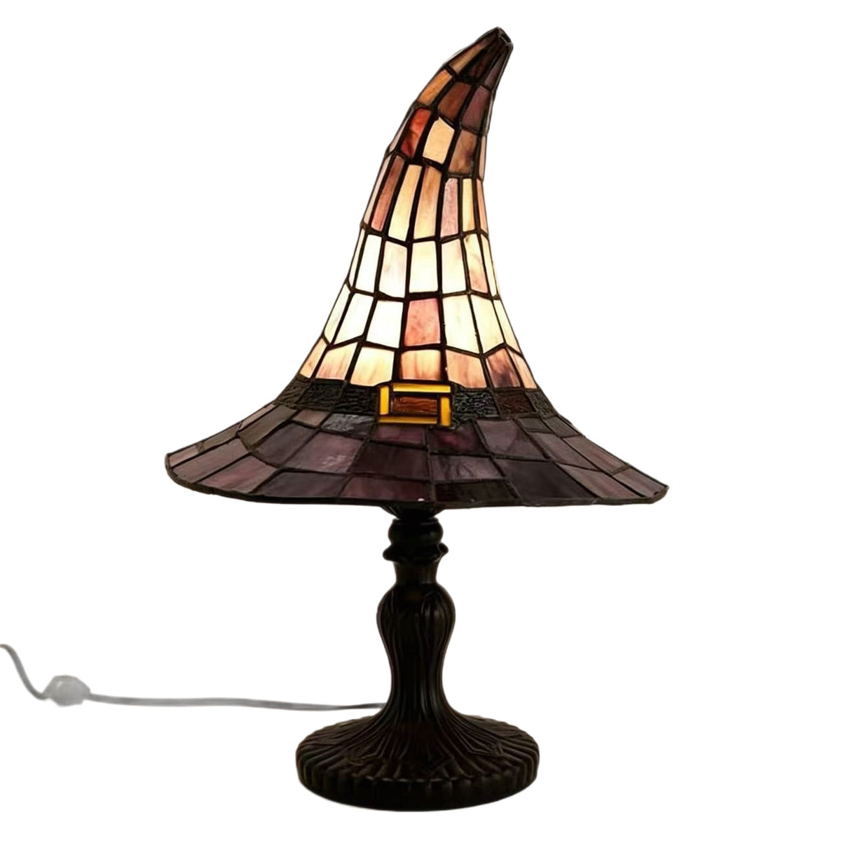 Dekorative Tischlampe im Hexen-Hut-Design Brehn