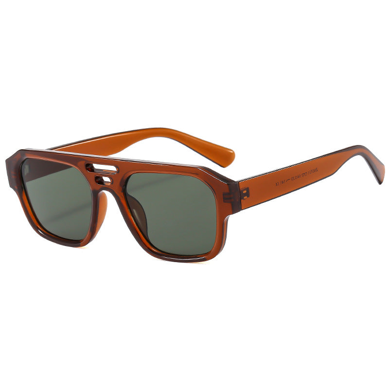 Damen Modische Sonnenbrille mit kantigem Design und UV-Schutz Brehn