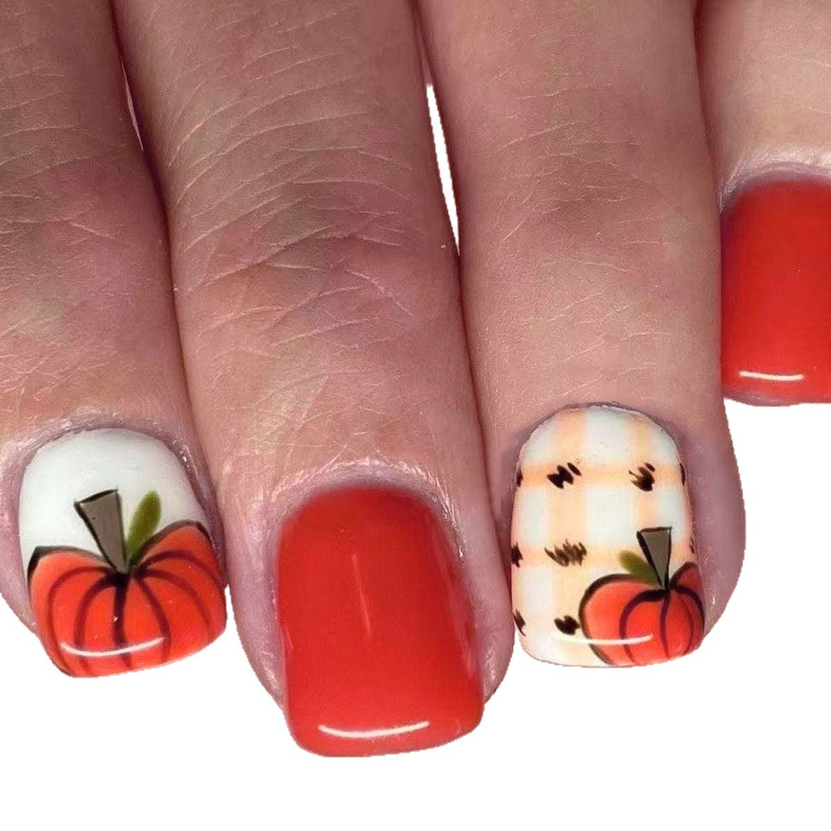Festliche herbstliche Nagelkunst Brehn