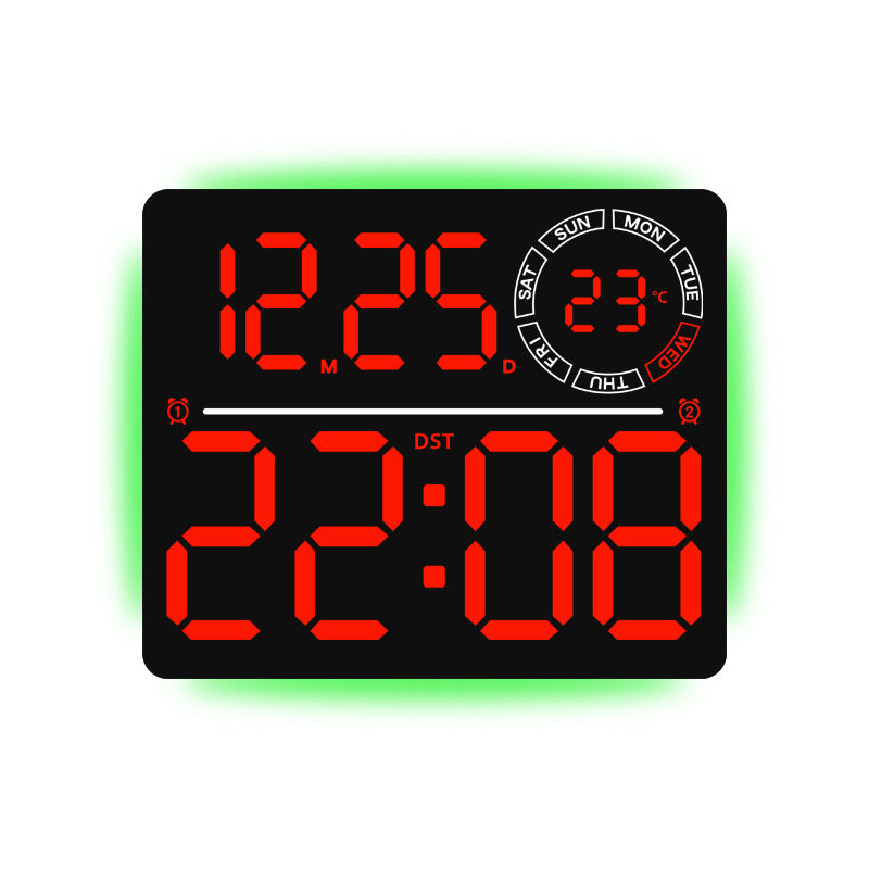 Digitale Wanduhr Brehn