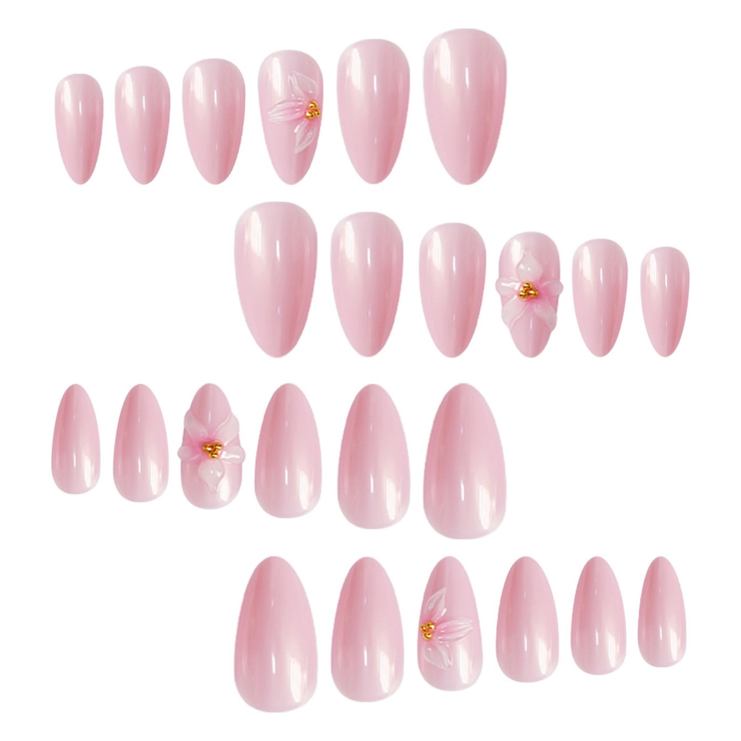 Elegante Blumen-Nagelkunst Brehn