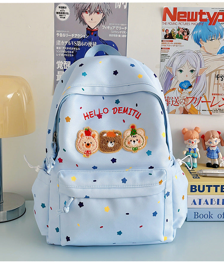 Kinderrucksack im cartoonhaften Design inspiriert von Spielzeug