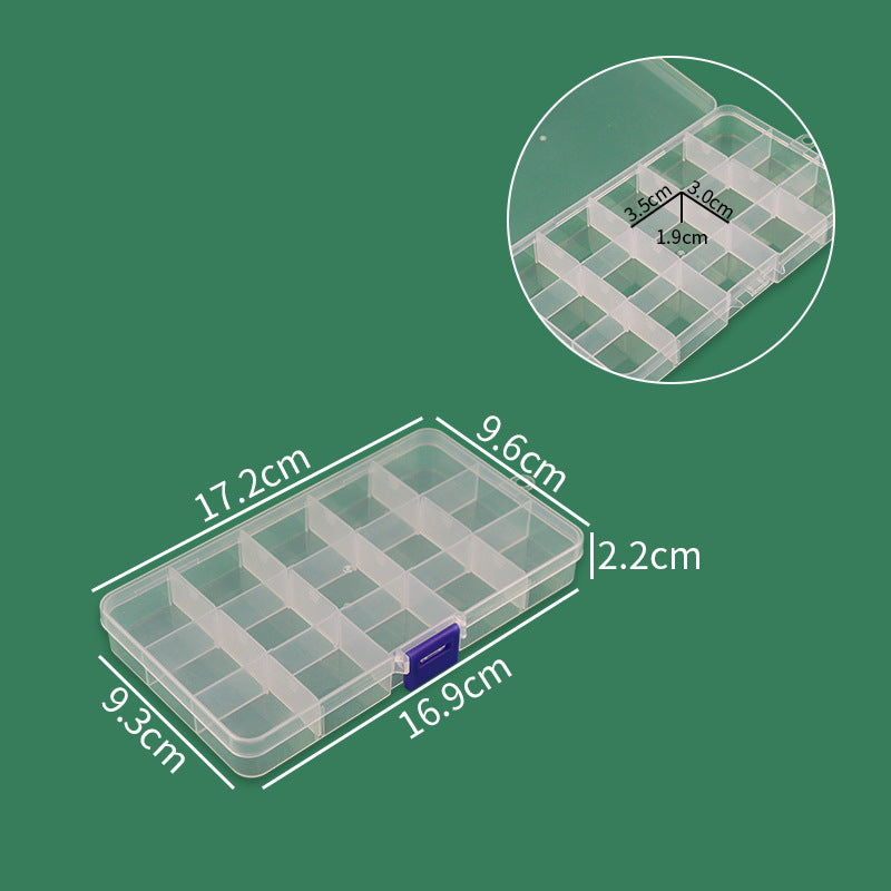 Multi-Sektion Transparenter Bastel-Organizer Brehn